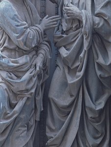 The Incredulity of St. Thomas, 1466-83 bronze detalje af 241031